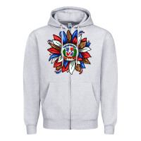 Heather Grey dominican sunflower Zipper Hoodie - texasbilliewilder