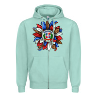 Seafoam dominican sunflower Zipper Hoodie - texasbilliewilder