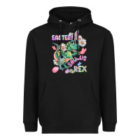 Black Easter Saurus Rex Easter Day Heavyweight Hoodie - CowGirlArtShop
