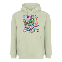 Matcha Easter Saurus Rex Easter Day Heavyweight Hoodie - CowGirlArtShop