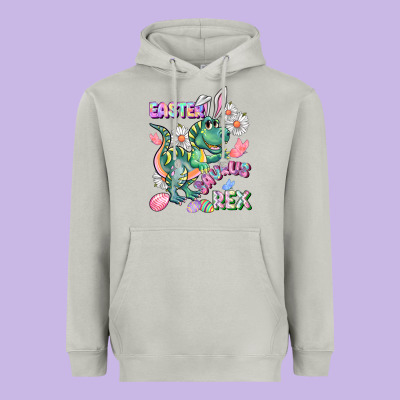 Easter Saurus Rex Easter Day Heavyweight Hoodie Designed By Cowgirlartshop