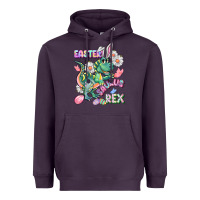 Plum Easter Saurus Rex Easter Day Heavyweight Hoodie - CowGirlArtShop