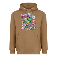 Toasted Coconut Easter Saurus Rex Easter Day Heavyweight Hoodie - CowGirlArtShop