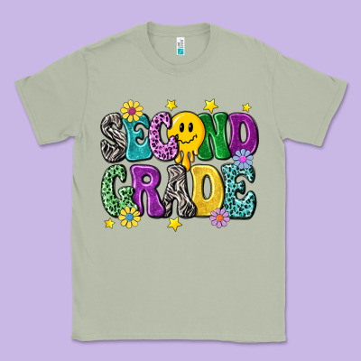 Second Grade Classic Tee Designed By Nancycooperartshop