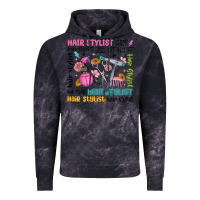 Cloud Black hair stylist typography Vintage Hoodie - MaliasSmallBusiness