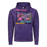 Cloud Purple hair stylist typography Vintage Hoodie - MaliasSmallBusiness
