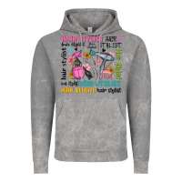 Hair Stylist Typography Vintage Hoodie | Teevron