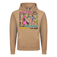 Vintage Coffee hair stylist typography Vintage Hoodie - MaliasSmallBusiness