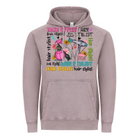 Vintage Zinc hair stylist typography Vintage Hoodie - MaliasSmallBusiness