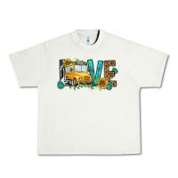 Pistachio school bus love Urban Heavy Tee - NancyCooperArtShop
