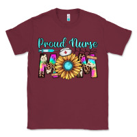 Burgundy proud nurse mom Classic Tee - JahusDesignShop