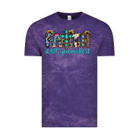 Cloud Purple faith it till you make it Vintage Tee - JahusDesignShop