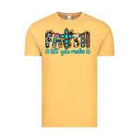 Vintage Mustard faith it till you make it Vintage Tee - JahusDesignShop