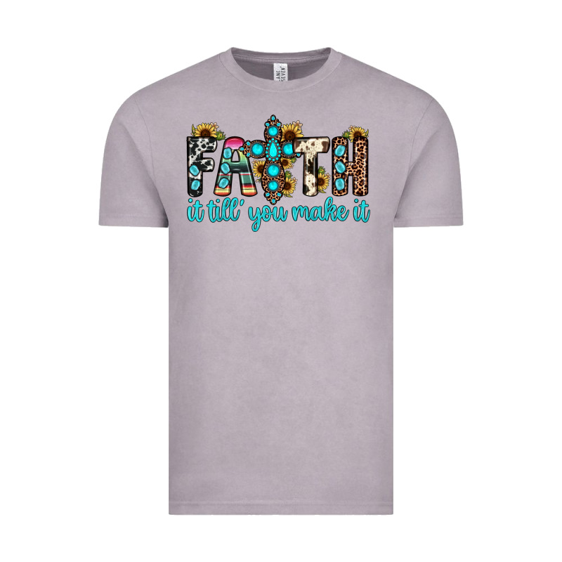 Faith It Till You Make It Vintage Tee by JahusDesignShop | Teevron