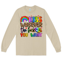 Mushroom kiss whoever the fuck you want Long Sleeve Tee - LillyAllenDesigns