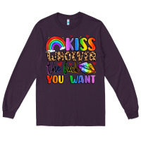 Plum kiss whoever the fuck you want Long Sleeve Tee - LillyAllenDesigns