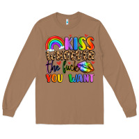 Toasted Coconut kiss whoever the fuck you want Long Sleeve Tee - LillyAllenDesigns