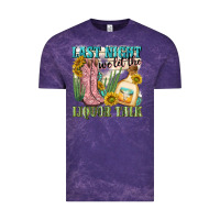Cloud Purple last night we let the liquar talk Vintage Tee - NancyCooperArtShop