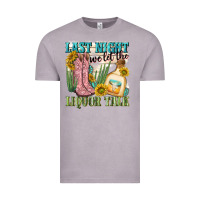 Vintage Zinc last night we let the liquar talk Vintage Tee - NancyCooperArtShop