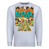 Heather Grey Western Mama can cooler Mother's Day Premium Sweatshirt - HowdyJamesFarm