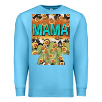 Ocean Blue Western Mama can cooler Mother's Day Premium Sweatshirt - HowdyJamesFarm