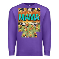 Purple Western Mama can cooler Mother's Day Premium Sweatshirt - HowdyJamesFarm
