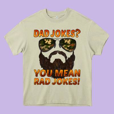 Dad Jokes You Mean Rad Jokes Heavy Core Tee Designed By Artiststas