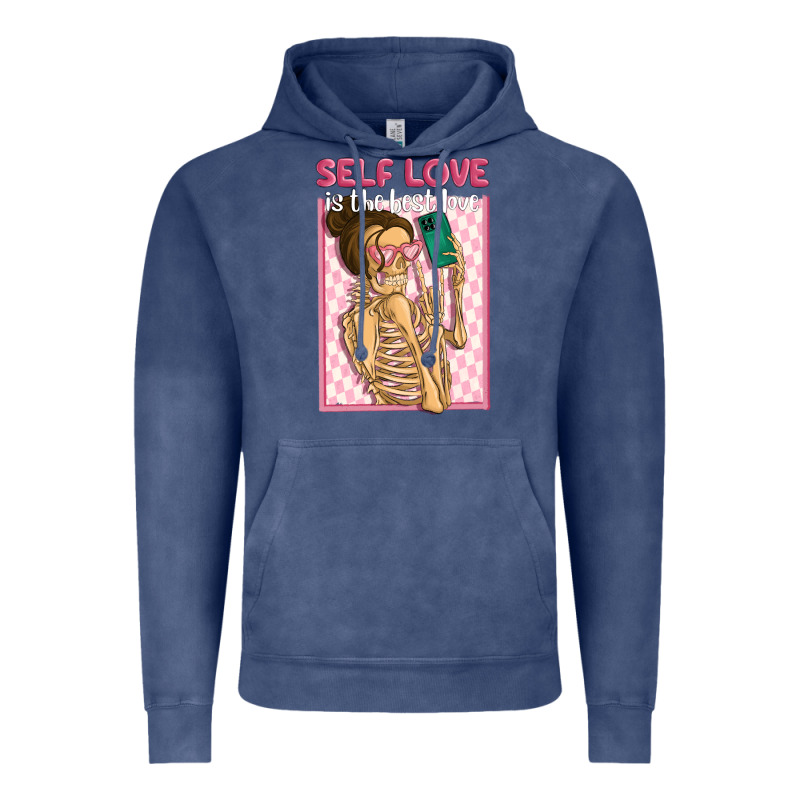 Self Love Is The Best Love Vintage Hoodie by MaliasSmallBusiness | Teevron