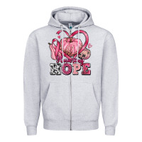 Heather Grey harvesting hope Zipper Hoodie - texasbilliewilder