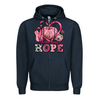 Navy harvesting hope Zipper Hoodie - texasbilliewilder
