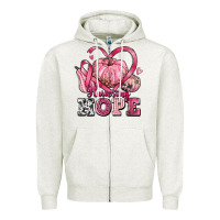 Oatmeal Heather harvesting hope Zipper Hoodie - texasbilliewilder