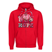 Red harvesting hope Zipper Hoodie - texasbilliewilder