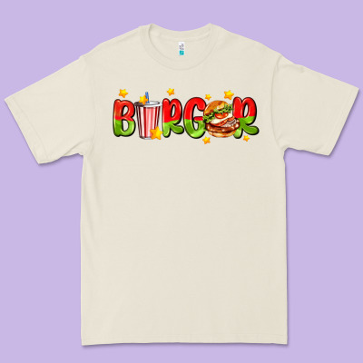 Burger With Coke And Stars Premium Tee Designed By Adodesignshop