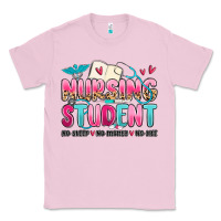 Bubblegum Pink nursing student no sleep no money no life Classic Tee - MaliasSmallBusiness