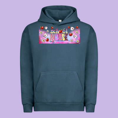 School Nurse Libbey Glass Urban Hoodie Designed By Bundleandbundleshop