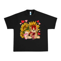 Black valentines day sunflowers with bear hjf Urban Heavy Tee - NancyCooperArtShop