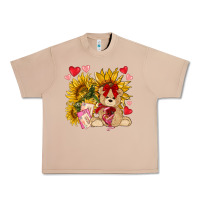 Burro valentines day sunflowers with bear hjf Urban Heavy Tee - NancyCooperArtShop