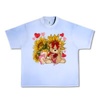 Grape Ice valentines day sunflowers with bear hjf Urban Heavy Tee - NancyCooperArtShop