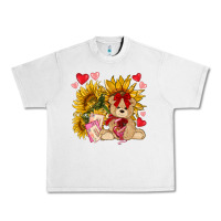Lunar Rock valentines day sunflowers with bear hjf Urban Heavy Tee - NancyCooperArtShop
