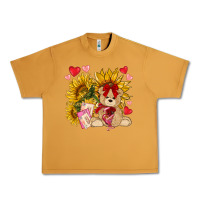 Peanut Butter valentines day sunflowers with bear hjf Urban Heavy Tee - NancyCooperArtShop