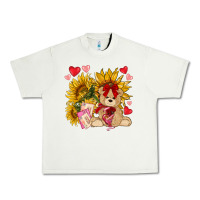 Pistachio valentines day sunflowers with bear hjf Urban Heavy Tee - NancyCooperArtShop