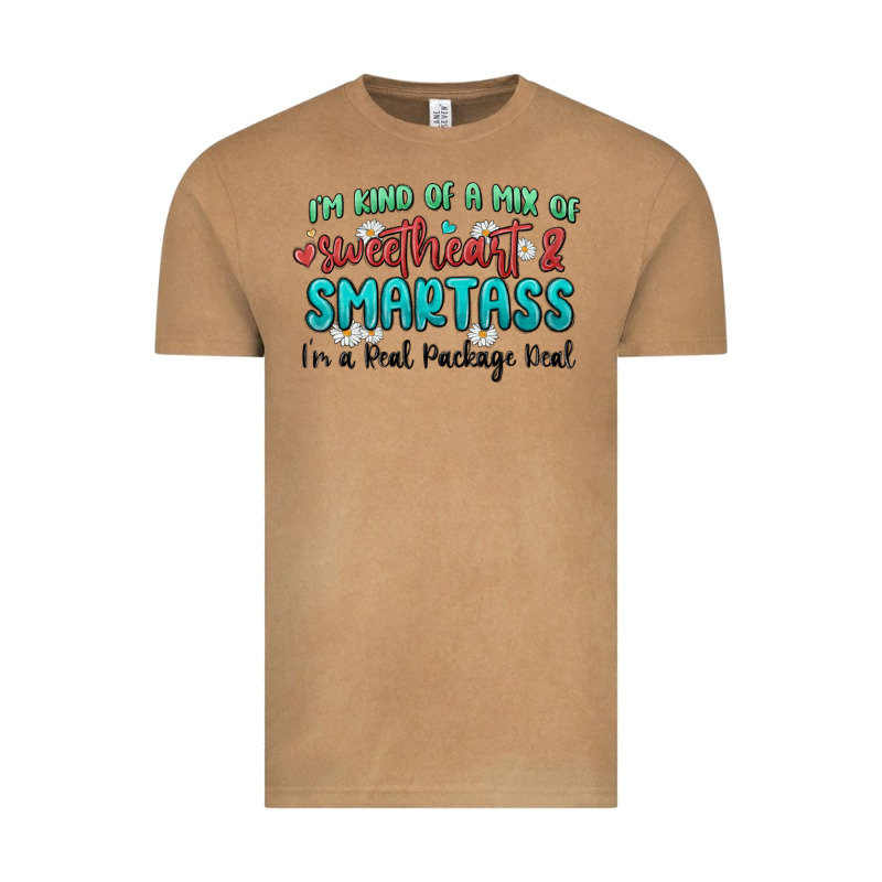 Im  Kind Of A Mix Of Sweetheart And Smartass Vintage Tee by MaliasSmallBusiness | Teevron