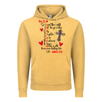 Vintage Mustard for god so loved the world Vintage Hoodie - MaliasSmallBusiness