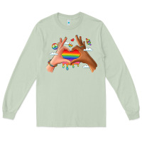 Matcha lgbtq pride hands Long Sleeve Tee - LillyAllenDesigns