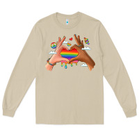 Mushroom lgbtq pride hands Long Sleeve Tee - LillyAllenDesigns