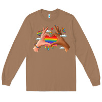 Toasted Coconut lgbtq pride hands Long Sleeve Tee - LillyAllenDesigns