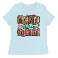 Baby Blue mama needs coffee mother's day Ladies Tee - Jasminsmagicworld