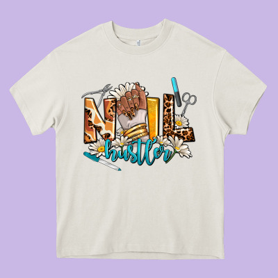 Nail Hustler Heavy Core Tee Designed By Adodesignshop