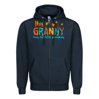 Navy customized this granny loves her little pumpkins Zipper Hoodie - texasbilliewilder