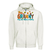 Oatmeal Heather customized this granny loves her little pumpkins Zipper Hoodie - texasbilliewilder